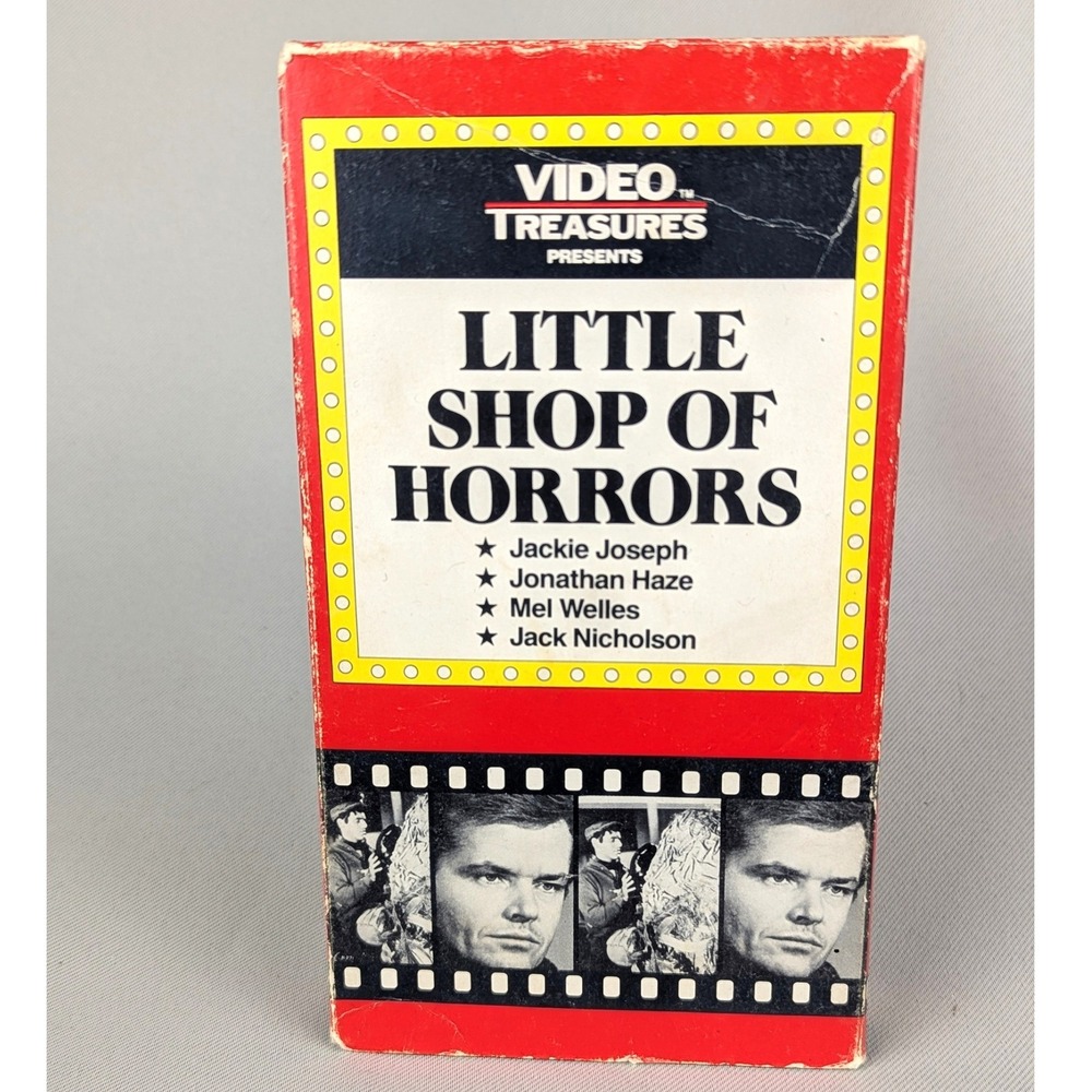 Vtg 1985 release 1960 A Little Shop of Horrors VHS Nicholson VHS Cult Horror B&W